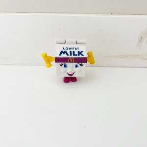 Vintage 1993 McDonald's Toy Milk Carton Transformer Figurine Happy Meal Toy